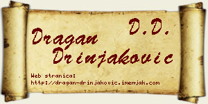 Dragan Drinjaković vizit kartica